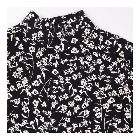 Floral Funnel Neck Cotton Rich Jersey Top