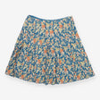 FatFace Blue Bird & Floral Pleated Mini Skirt
