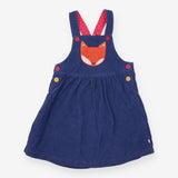 Dress Pinafore Cord - Blue Fox Pocket