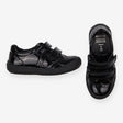 Black velcro girls school shoes