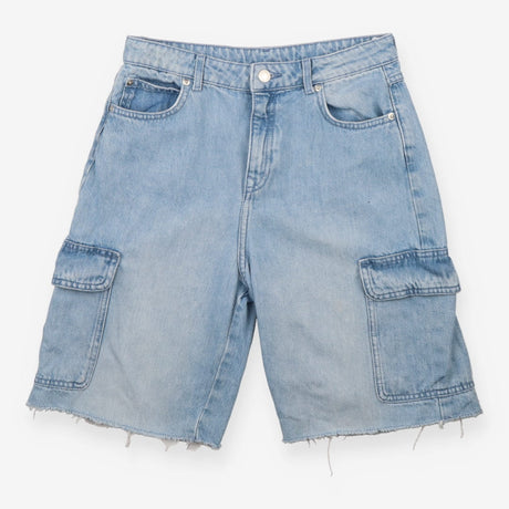 Denim Cargo Shorts - Light Wash