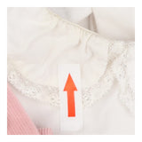 Dungaree set pink needle cord with duck applique