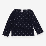 Tee LS navy blue stars