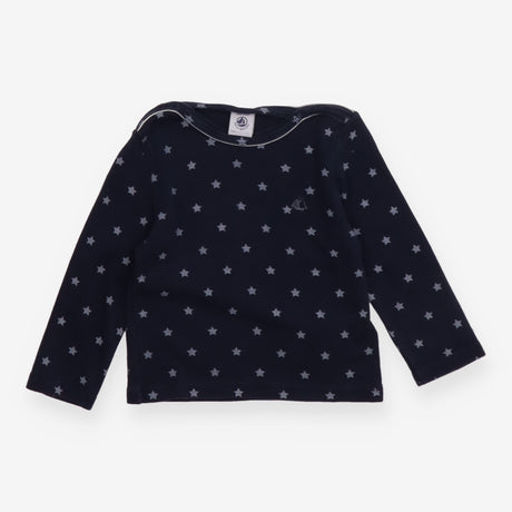 Tee LS navy blue stars