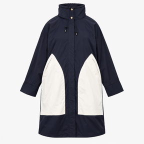 Navy Colourblock Raincoat