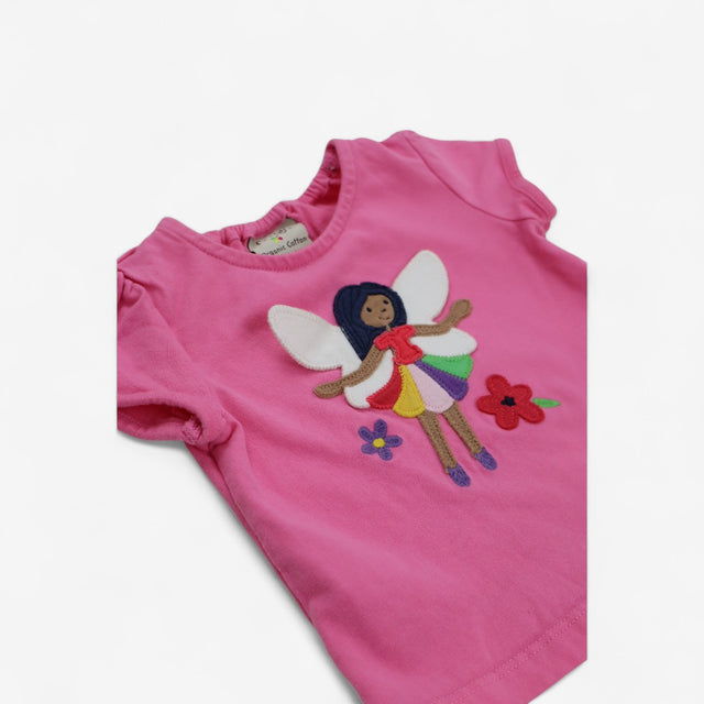 T-shirt Pink Applique Fairy