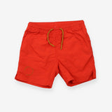 Red swim shorts