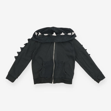Grey Crocodile Teeth Hoodie 