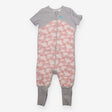 Sleepsuit Grey and Pink Birds
