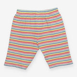 Cycling shorts rib rainbow striped