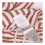 Blouse Red Cream Linen Cotton Short Sleeve