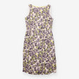Dress Floral Sleeveless Fitted Pencil Grey Yellow
