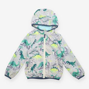 Grey Dinosaurs Lightweight Coat