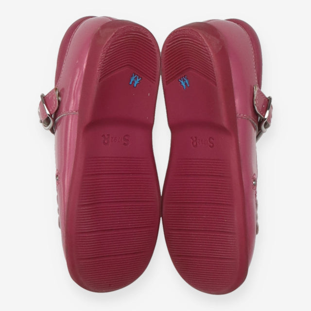 Patent shoes pink with butterfly