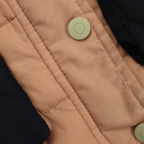 Coat Puffer Pink and Navy Dinosaur