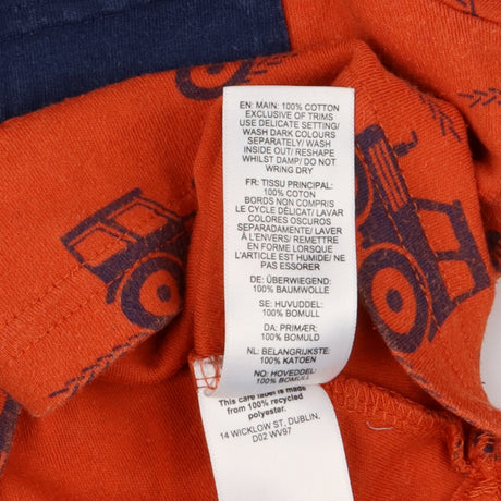 Tee Long Sleeve burnt orange navy tractors elbow p