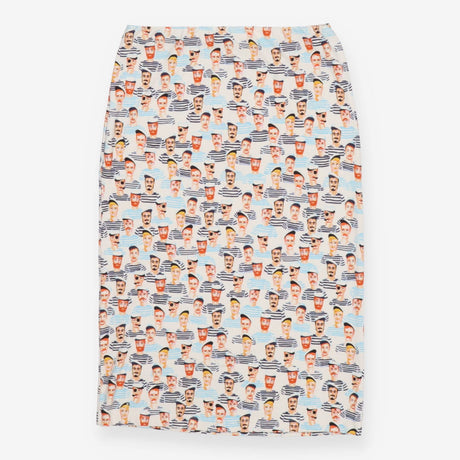 Skirt white with sailors 