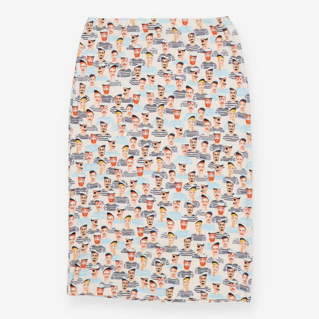 Skirt white with sailors 