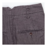 Skirt Grey Pleated Front Linen, Midi