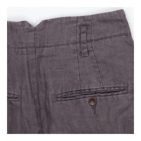 Skirt Grey Pleated Front Linen, Midi