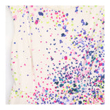Ivory Multicolor Paint Splatter Woven Cotton Lined