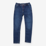 Denim Jeans with Striped Drawstring