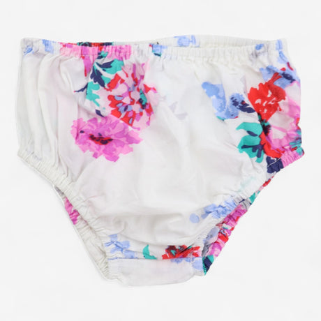 Dress white floral print with knickers