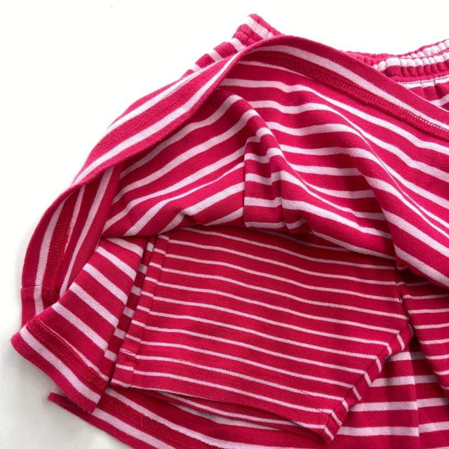 Pink Stripe Jersey Skirt with Undershorts