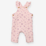 Pink Floral Quilted Dungarees