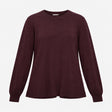 Jumper Crew Neck Fine Knit Purple