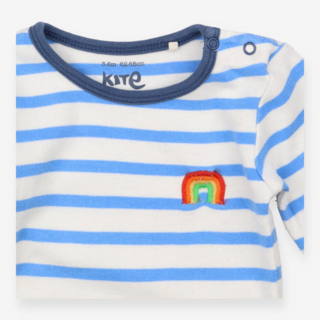 Blue Striped Bodysuit