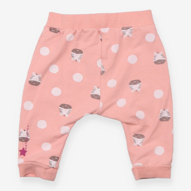 Belly Button Joggers Pink Zebras and Spots