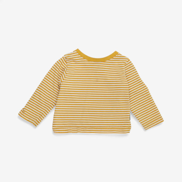 T-shirt yellow striped long sleeve