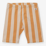 Cyclist Short Orange and Cream Vertical Strips