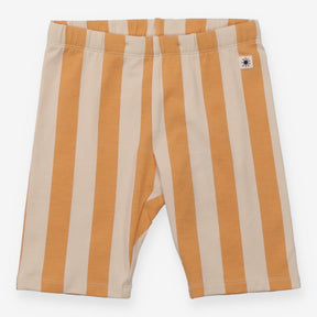 Cyclist Short Orange and Cream Vertical Strips