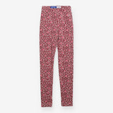 Leggings rib pink leopard