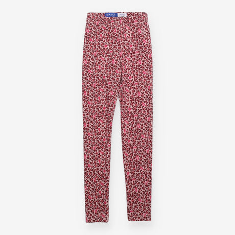 Leggings rib pink leopard