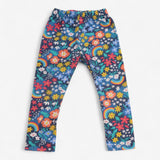 Leggings Navy Floral with Rainbows