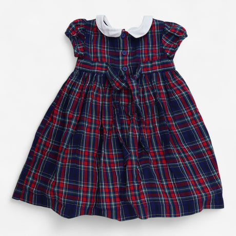 Tartan Smock Collared Dress