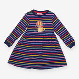 Dress jersey blue stripe LS lion