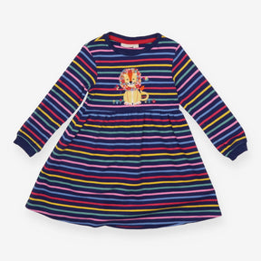 Dress jersey blue stripe LS lion