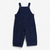 Navy Cord Dungarees Grey Lined 