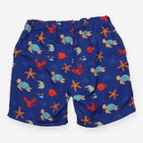Swim shorts blue under sea creatures