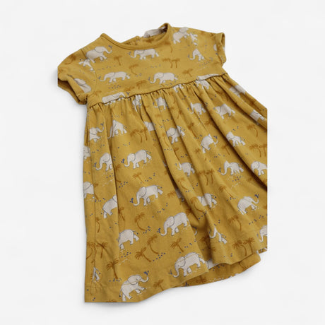 Dress Yellow with Elephants