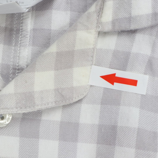 Pyjama onesie grey white check collar
