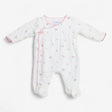 Sleepsuit Wrap over Pink Flowers and Bow