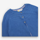 Blue knit cardigan 3 button
