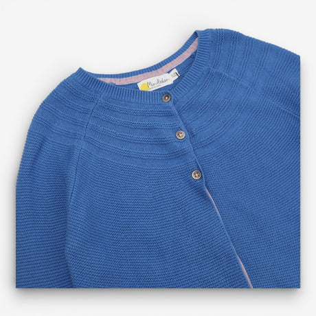 Blue knit cardigan 3 button