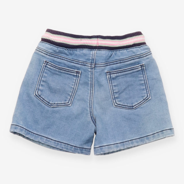 Shorts denim drawstring