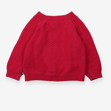 Cardigan Waffle Knit Pink